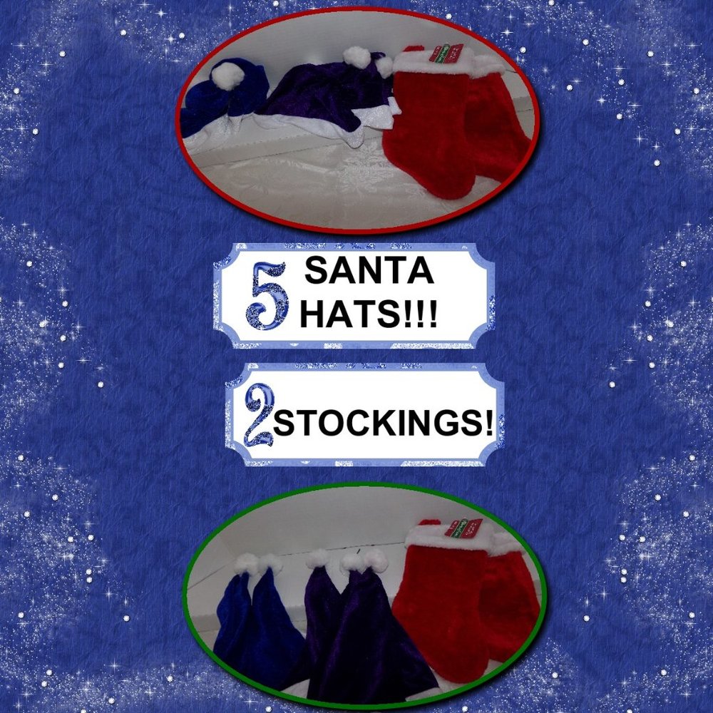 🎅Santa Hats & Christmas Stockings!  {X2}